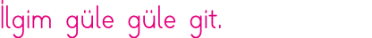 İlgim güle güle git 