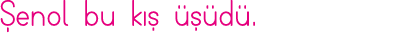 Şenol bu kış üşüdü 
