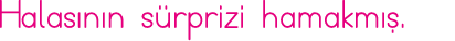 Halasının sürprizi hamakmış 