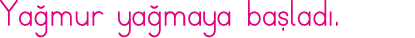 Yağmur yağmaya başladı 
