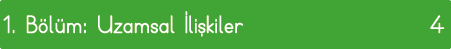 1  Bölüm: Uzamsal İlişkiler 4