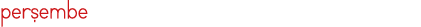 perşembe