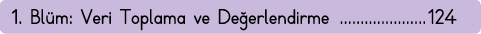 1  Blüm: Veri Toplama ve Değerlendirme 124
