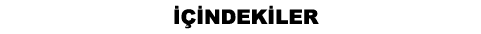 İÇİNDEKİLER